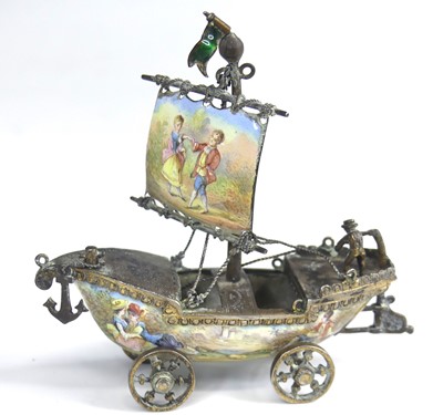 Lot 2328 - A late 19th century Austrian silver-gilt and...