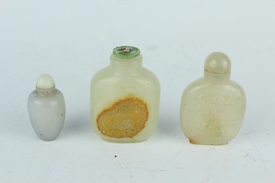 Lot 35 - A group of five Chinese jade and hardstone...