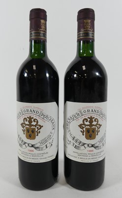 Lot 1145 - Gressier Grand Poujeaux 1986, Moulis, two bottles