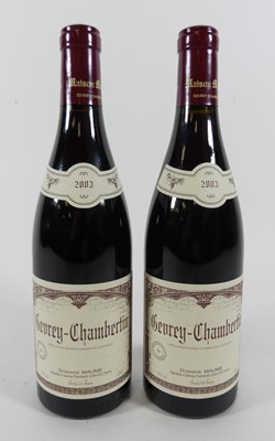 Lot 1011 - Domaine Maume Gevrey Chambertin 2003 Cote de...