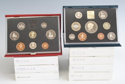 Lot 3326 - The Royal Mint, a near consecutive run of nine...