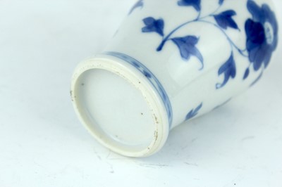 Lot 18 - A Chinese blue and white porcelain censer and...