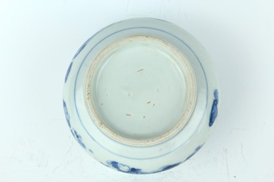 Lot 18 - A Chinese blue and white porcelain censer and...