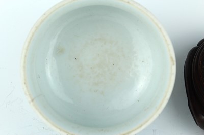 Lot 18 - A Chinese blue and white porcelain censer and...
