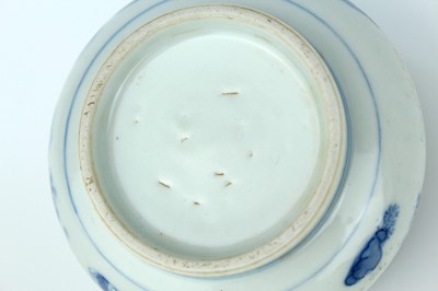 Lot 18 - A Chinese blue and white porcelain censer and...