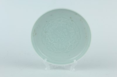 Lot 97 - A Chinese celadon-glazed washer, Qing Dynasty,...