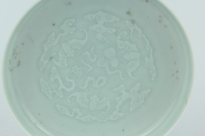 Lot 97 - A Chinese celadon-glazed washer, Qing Dynasty,...