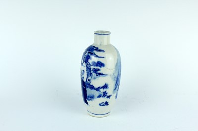 Lot 6 - A small Chinese blue and white bottle vase,...