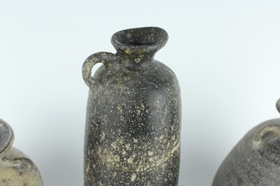 Lot 118 - Five Chinese black-glazed stoneware vessels,...