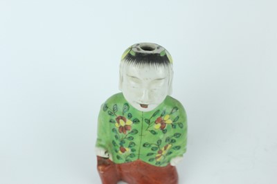 Lot 125 - Two Chinese glazed ceramic wares, Qing Dynasty...