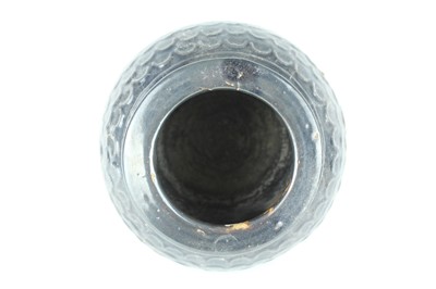 Lot 120 - Three Chinese dark blue to brown glazed...