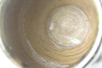 Lot 120 - Three Chinese dark blue to brown glazed...