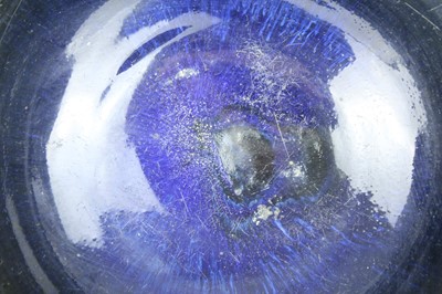 Lot 120 - Three Chinese dark blue to brown glazed...