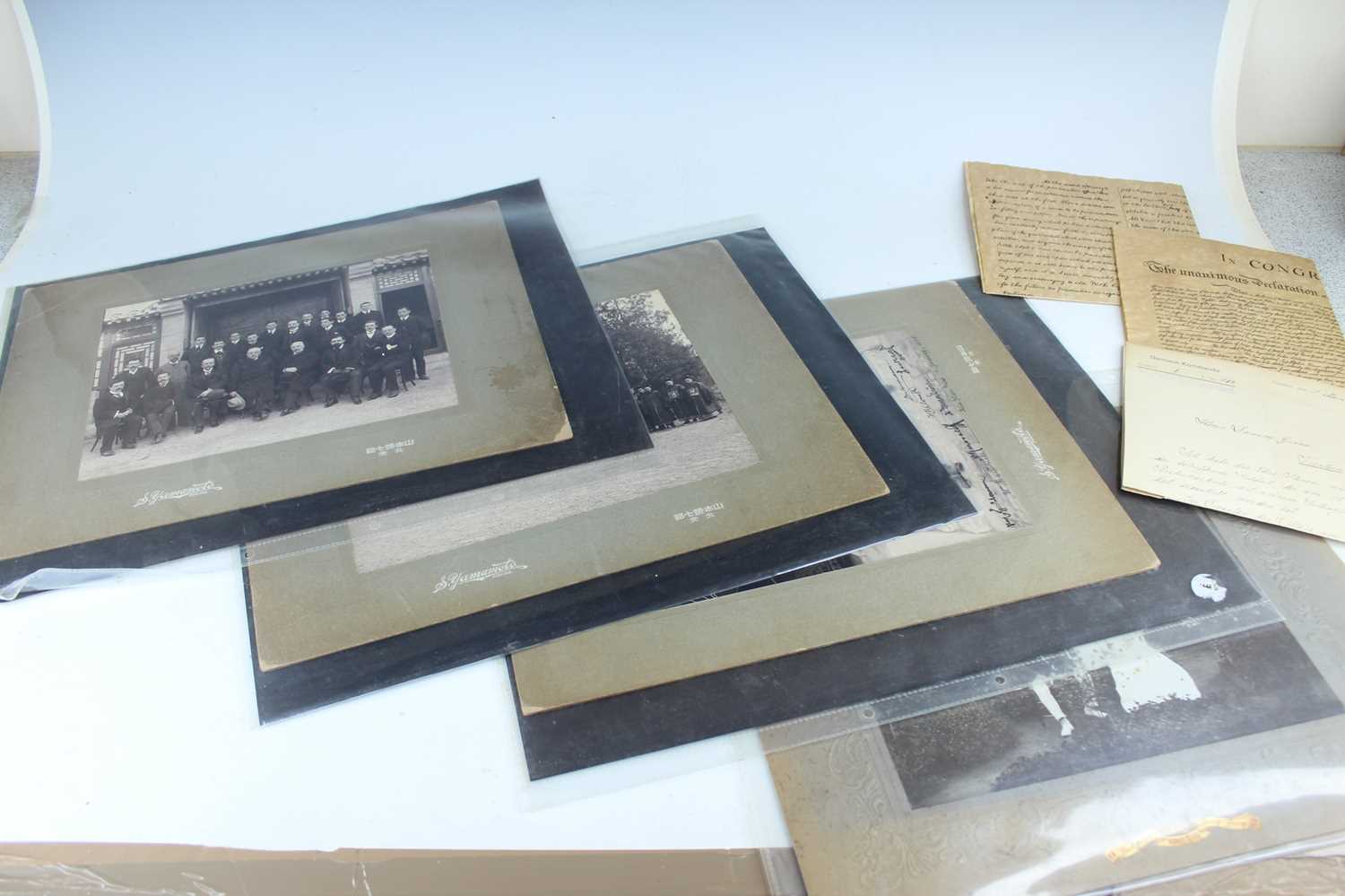 Lot 155 - Four large black and white photographs...
