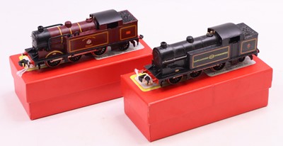 Lot 481 - Two 2217 Hornby-Dublo 2-rail 0-6-2 tank locos,...