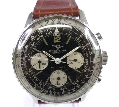 Lot 2783 - A gent's Breitling Navitimer steel cased...