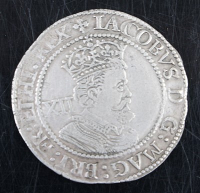 Lot 3261 - England, James I (1603-1625) shilling, third...