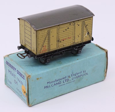 Lot 422 - A Hornby Dublo SR Southern meat van in cream...