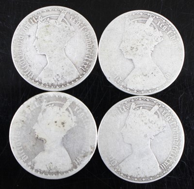 Lot 3432 - Great Britain, 1871 Gothic florin, Victoria...