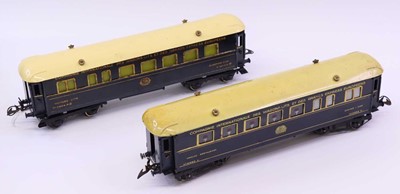 Lot 319 - Two 1926-41 Hornby 0 gauge Blue Riviera...