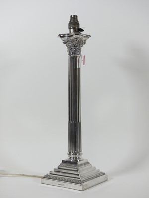 Lot 2 - A Walker & Hall silver plated Corinthian...