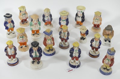 Lot 34 - A 19th century Staffordshire pepperette in the...