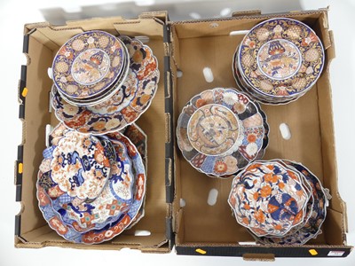 Lot 51 - A collection of Japanese Imari dishes, 19th...