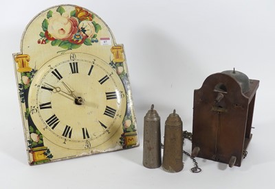 Lot 87 - A 19th century French comtoise clock, the...