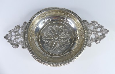 Lot 2234 - A 19th century Dutch silver twin handled dish,...