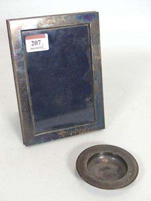 Lot 207 - A Carrs white metal clad easel photograph...