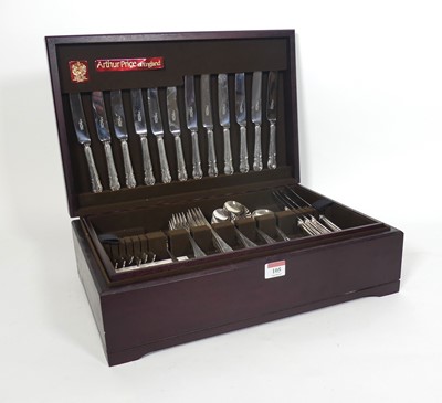 Lot 105 - An Arthur Price silver plated canteen of...