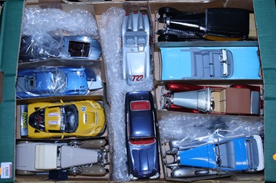 Lot 1505 - A collection of plastic 1/24 scale cars, to...