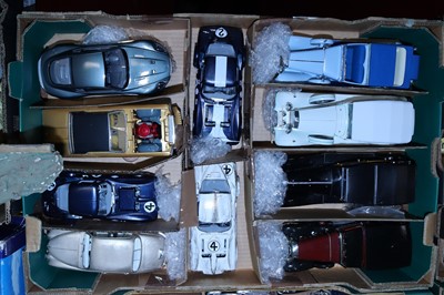 Lot 1506 - A collection of 1/24 scale plastic cars, to...