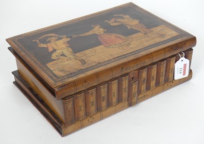Lot 114 - A 19th century walnut and marquetry inlaid...