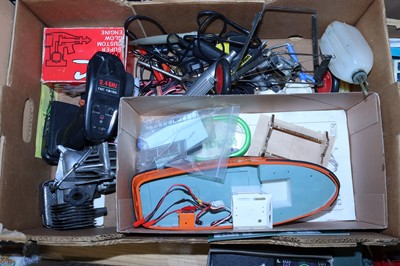 Lot 1514 - A collection of radio controlled model boat...