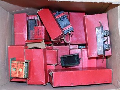 Lot 1561 - A collection of various Hornby O gauge tin...