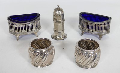 Lot 228 - A pair of Edwardian silver open salts, of...
