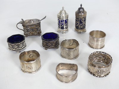 Lot 229 - A pair of late Victorian silver open salts,...
