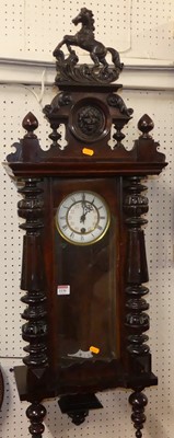 Lot 1136 - An early 20th century stained walnut droptrunk...