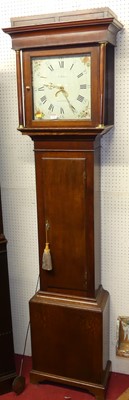 Lot 1141 - A circa 1800 provincial oak and mahogany...