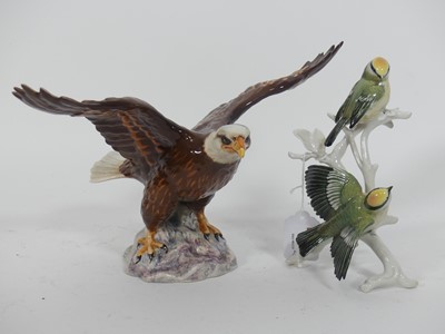 Lot 132 - A Karl Ens porcelain figure group of two...