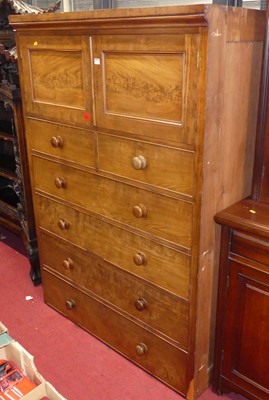 Lot 1164 - A mid-Victorian mahogany and flame mahogany...