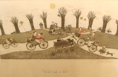 Lot 1024 - Christine Thouzeau (b.1942) - Weekend à Velo,...