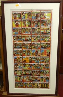 Lot 1040 - An Indian batik; together with three various...