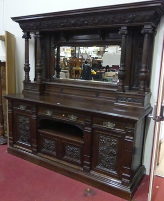 Lot 1180 - An imposing early 20th century raised and...