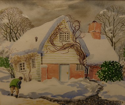 Lot 1067 - A monochrome portrait print; together with a...