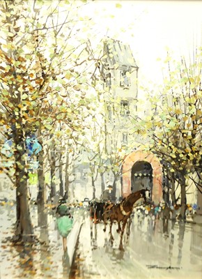 Lot 1068 - Late 20th century school - Continental street...