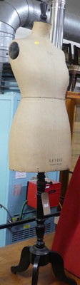 Lot 1198 - An early 20th century tailor's dummy by Levine...