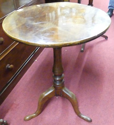 Lot 1218 - A collection of three 19th century tilt-top...