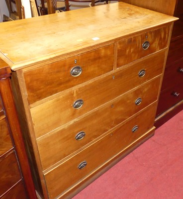 Lot 1237 - A mid-Victorian satinwood square front chest...
